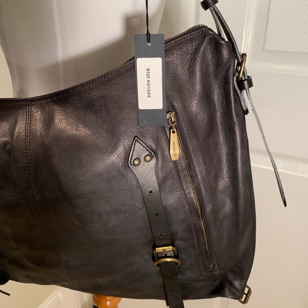 ๐ SOLD ๐ NWT, dark, slate grey leather bag - Picture 2 of 8